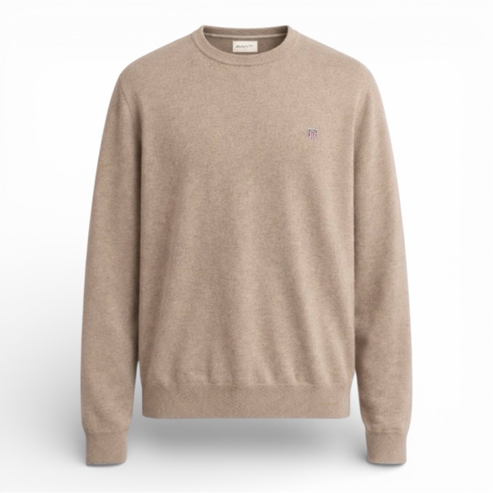 GANT Men’s 2XL 100% Cotton Beige Crewneck Sweater – BNWOT
